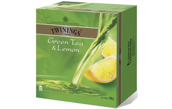 134778  151682 Te TWININGS gr&#248;nn te med sitron (100) Gr&#248;nn te fra kjente TWININGS